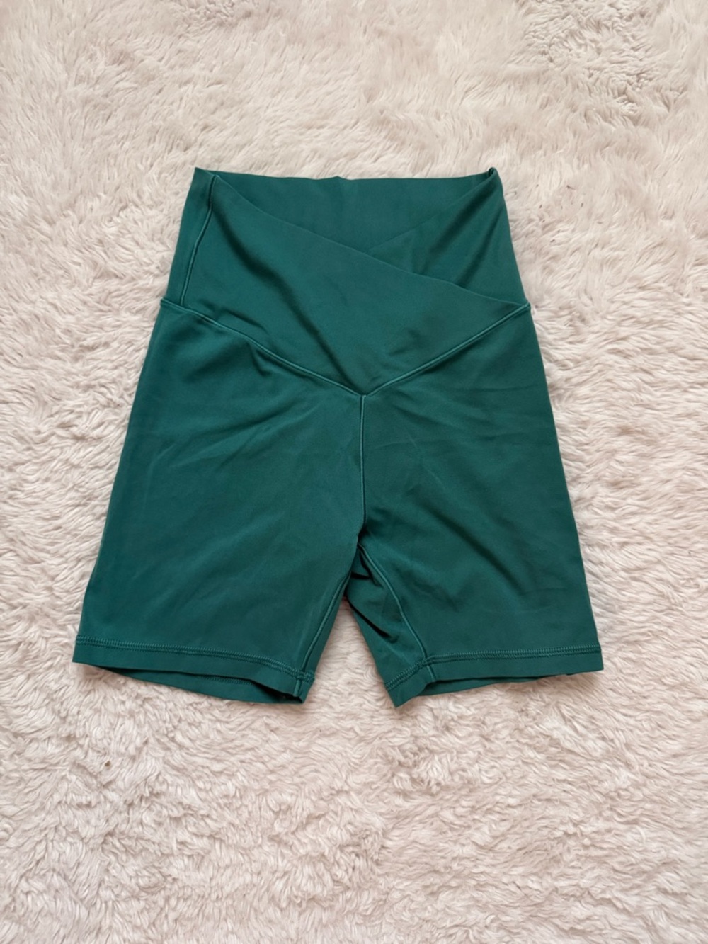 aerie Deep Teal High-Waist Bike Shorts